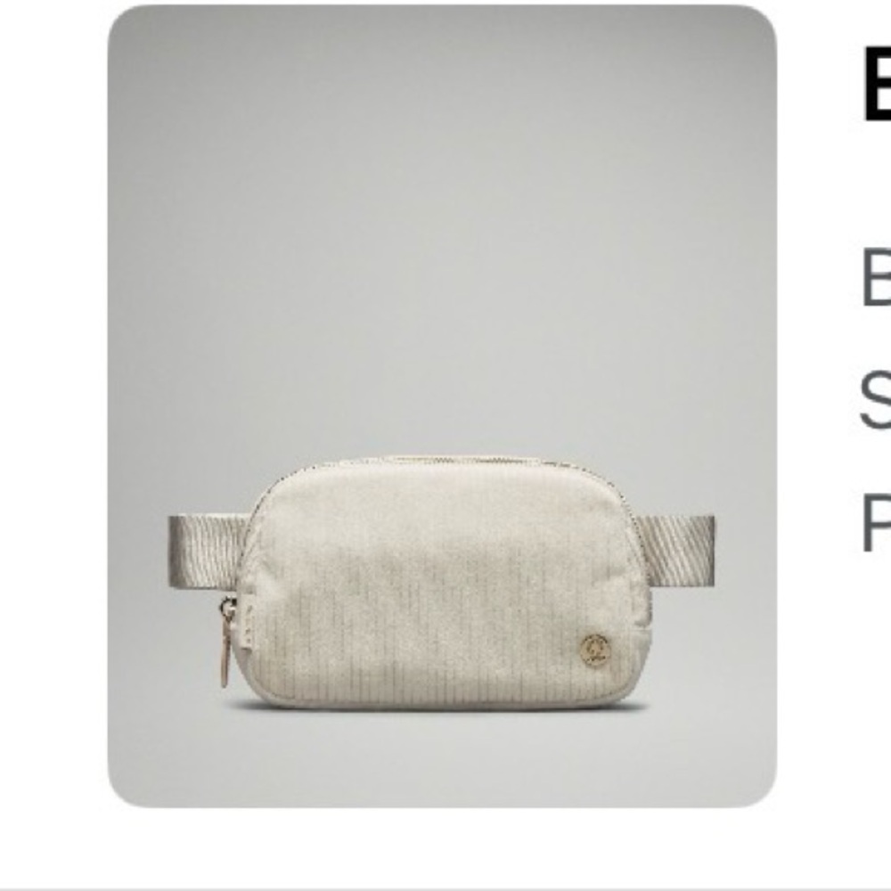 Bone and Gold Belt Bag